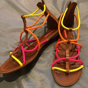 Unionbay neon sandals